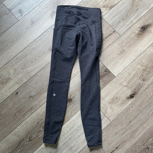 Lululemon Speed Up Tight 28" Power Luxtreme Variegated Knit Black Heathered - Picture 9 of 12